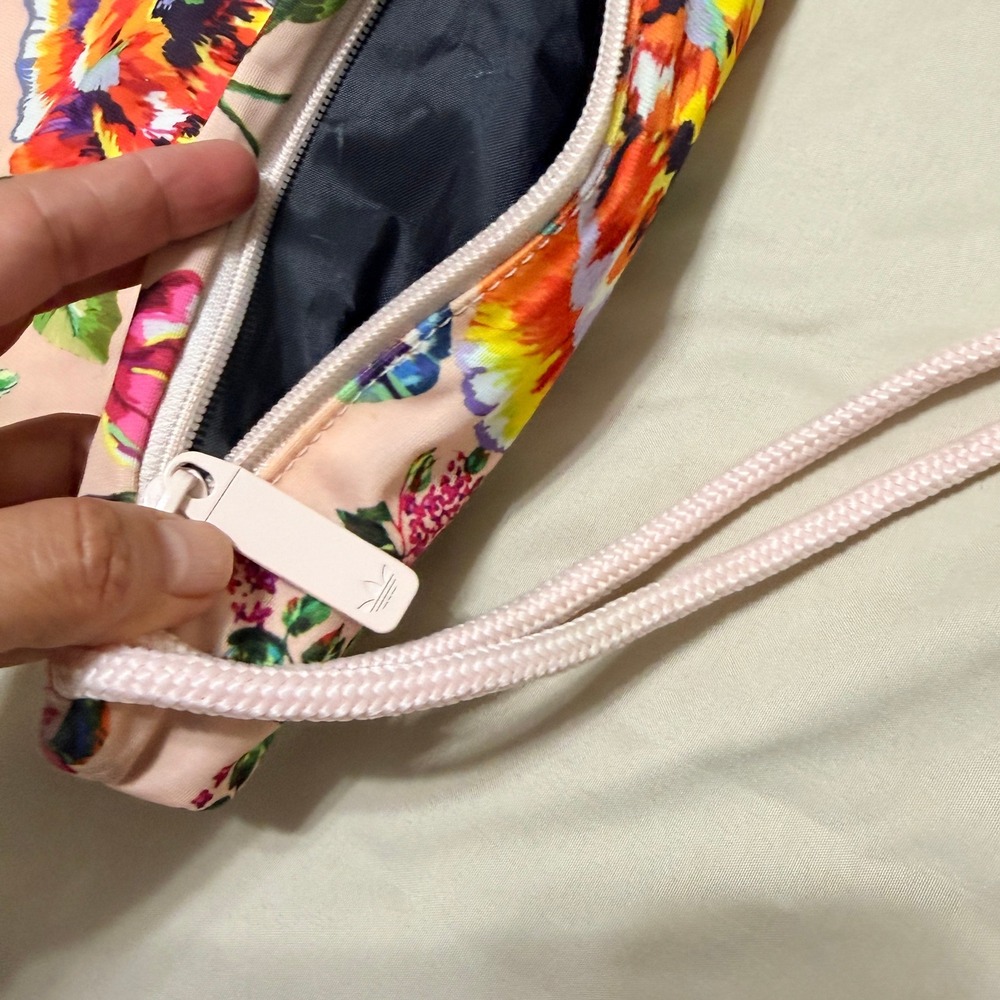 FARM Rio X Adidas Floralita Pink Floral Gym Sack / Backpack / Bag‎ 17.5" x 13.5" - Picture 6 of 14